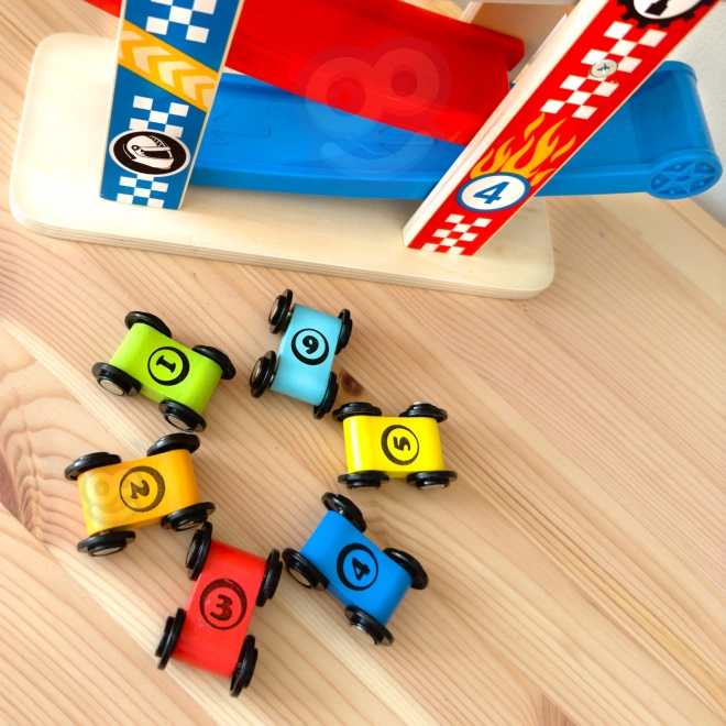 Tooky Toy Toboggan coloré pour voitures