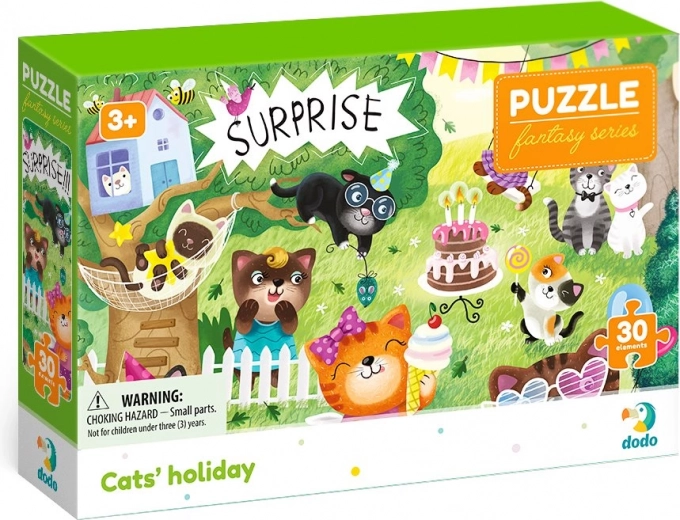 DODO Puzzle Fantasy : Vacances de chats 30 pièces