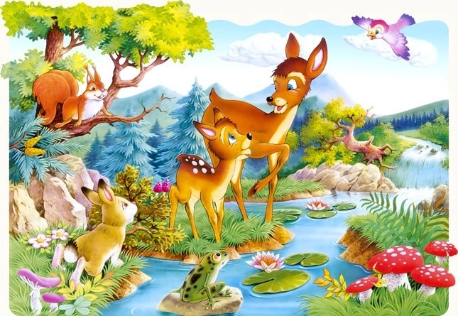 Puzzle 20 pièces MAXI Petite biche