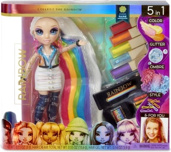 Rainbow High Hair Studio – studio de coiffure avec poupée de mode et couleurs de cheveux changeantes