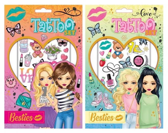 Ensemble de tatouages pour filles Besties
