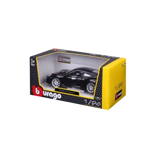 Modèle de voiture Porsche 911 Carrera S noir