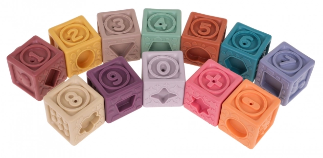 Ensemble de cubes sensoriels numérotés