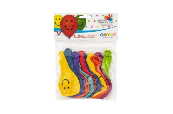 Ballons gonflables smileys - 10 pièces