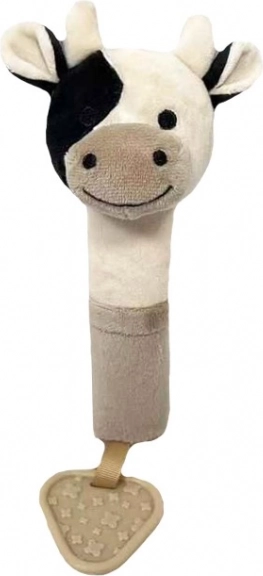 Vache en peluche avec son 17 cm TULILO