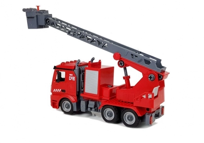 Kit DIY Camion de Pompiers 2 en 1 avec Cric Remplaçable