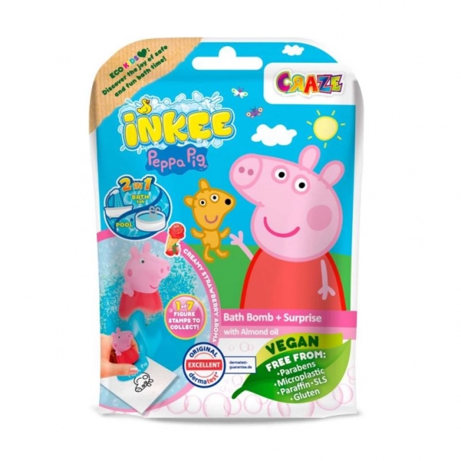 INKEE - Bombe de bain effervescente avec surprise - Peppa Pig