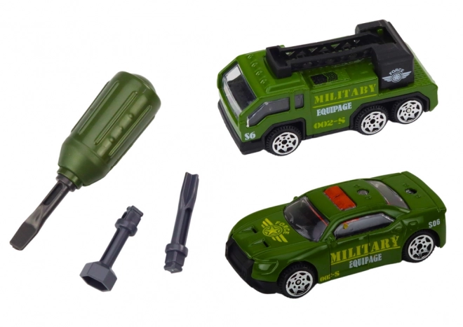 Tank vert DIY pour enfants avec pièces démontables et sons