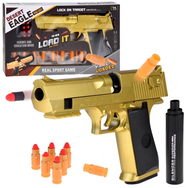 Pistolet pour enfants avec munitions en mousse et silencieux