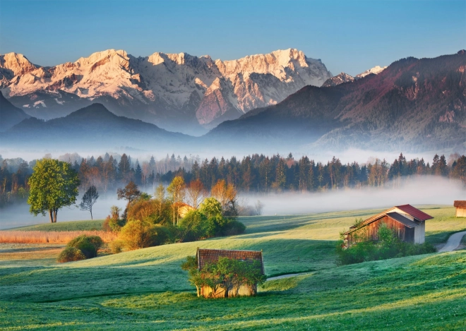 Puzzle Schmidt Garmisch-Partenkirchen - Murnauer Moos 1000 pièces