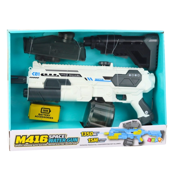Pistolet à eau électrique M416 avec réservoirs 1350ml