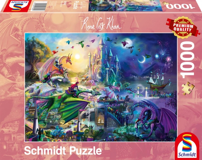 Puzzle de Compétition du Dragon Nocturne 1000 Pièces