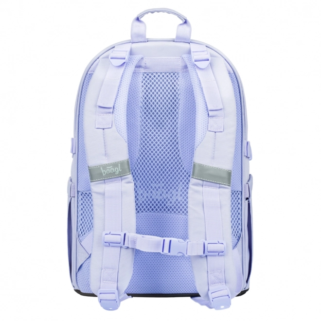 BAAGL 3 SET Skate Lilac: sac à dos, trousse, sac