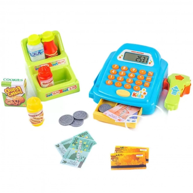 Caisse enregistreuse pour enfants Woopie avec étagère et accessoires