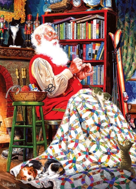 Puzzle La couverture du Père Noël 1000 pièces