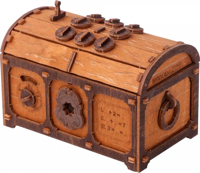 Puzzle 3D en bois Escape Room Coffre au Trésor