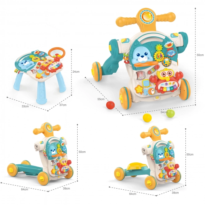 Woopie trotteur multifonction 4 en 1