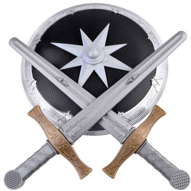 Ensemble d'épées et de bouclier pour chevalier ZA3937