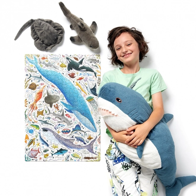 Puzzle Puzzlove Poissons et créatures aquatiques 500 pièces