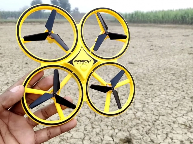 Drone contrôlé par gestes de la main + contrôle à distance Quadcoptère RC0573 – Jaune