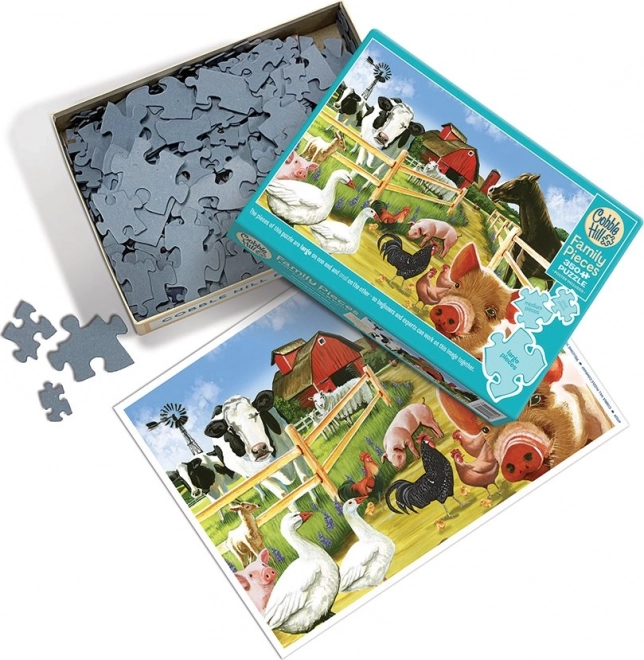Puzzle familial Bienvenue à la ferme 350 pièces
