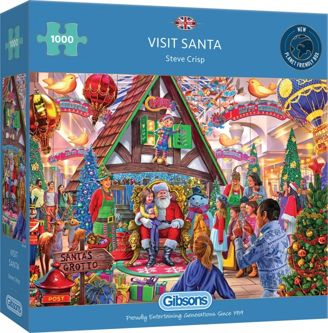 Puzzle GIBSONS Visitez le Père Noël 1000 pièces