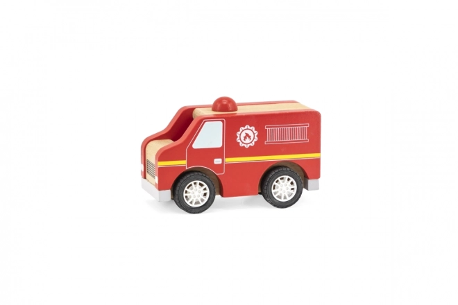 Voiture de pompier en bois Viga