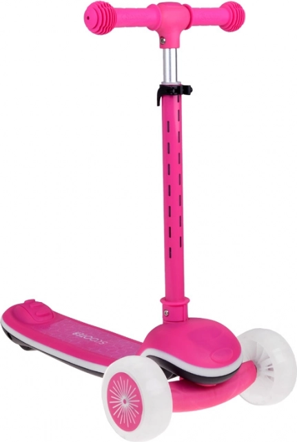 Trottinette d'équilibre pour enfants avec lumières et musique – Rose