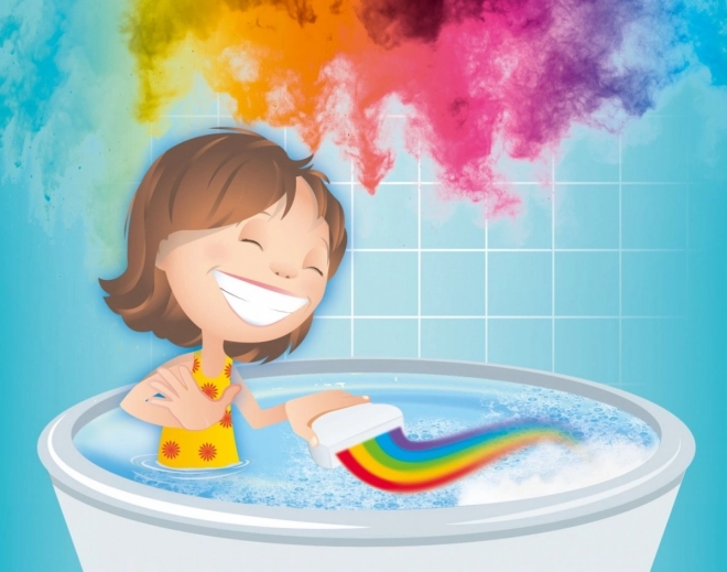 Bombe de bain effervescente arc-en-ciel