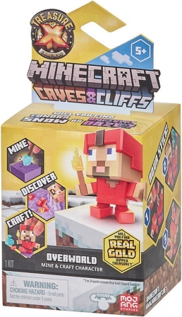 Treasure X Minecraft Caves & Cliffs Overworld coffret interactif avec figurine et trésor