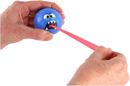 Langue élastique pour un amusement sans fin