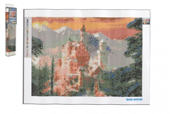 Kit de peinture au diamant - Neuschwanstein en hiver