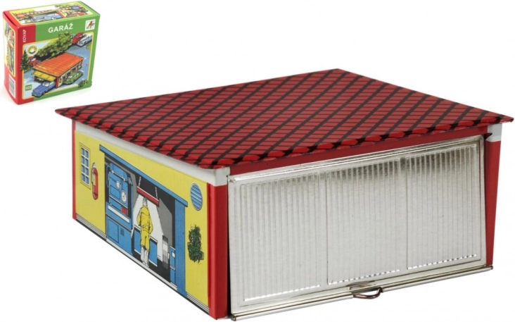 Garage en métal pour petites voitures KOVAP 15 × 16 × 13 cm