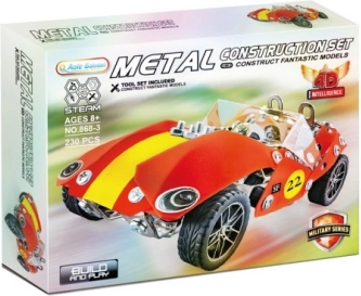 Kit de construction en métal voiture de course rétro 230 pièces