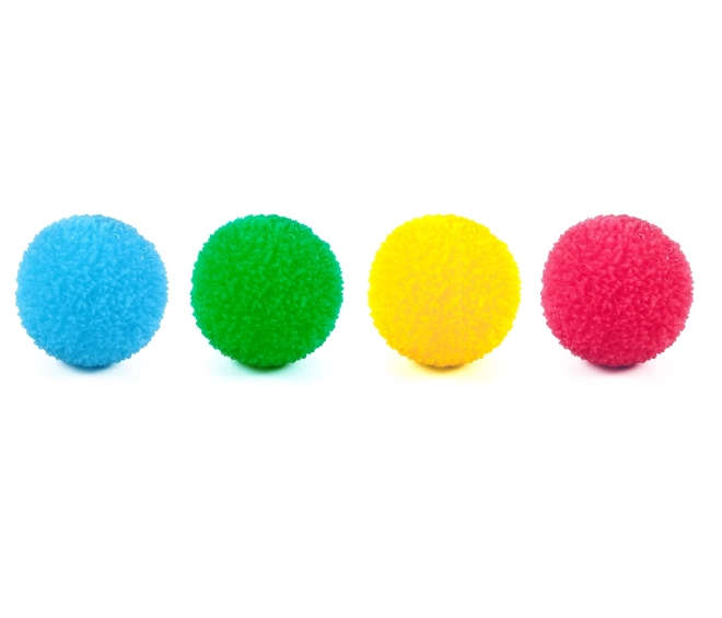 Balle rebondissante colorée avec lumière 6,5 cm
