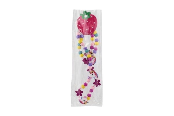 Collier et bracelet avec perles Licorne