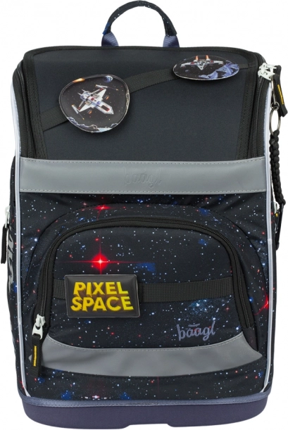 Ensemble scolaire BAAGL : Zippy Plus Pixel Space - cartable, trousse, sac