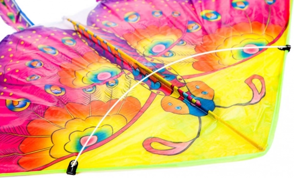 Grand cerf-volant en forme de papillon 90 cm – Violet