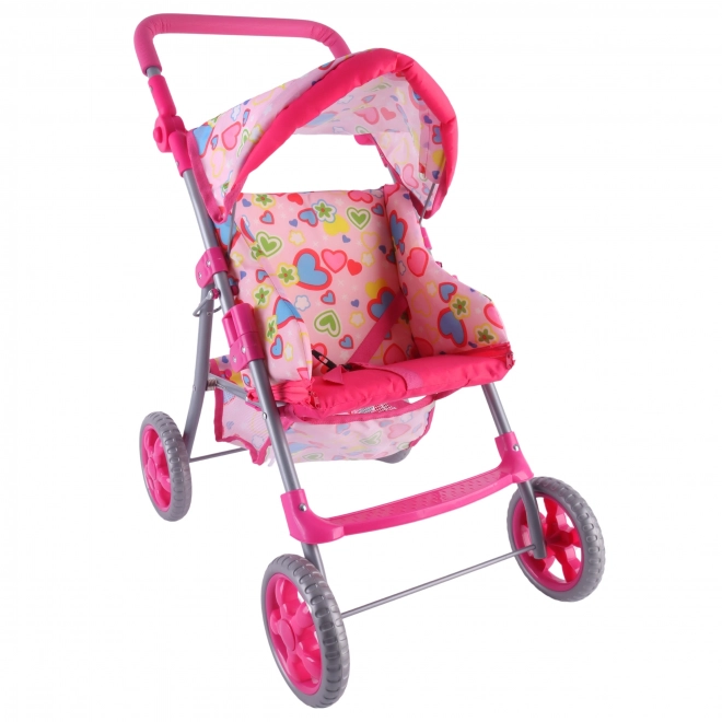 Woopie Poussette Royale avec des Cœurs Colorés