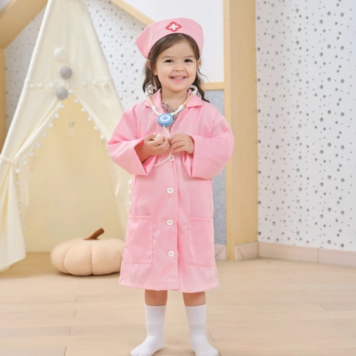 Blouse rose authentique avec poche