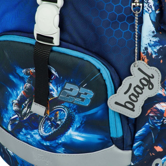 BAAGL Sac à dos scolaire Airy Motorka