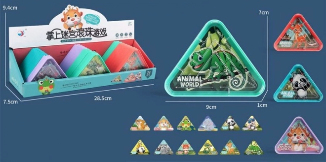 Jeu de Labyrinthe avec des Animaux