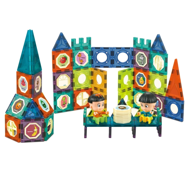 Woopie kit de construction magnétique château 98 pcs