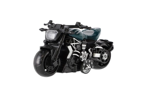 Moto métal/plastique 10 cm à rétro-friction mixte couleurs