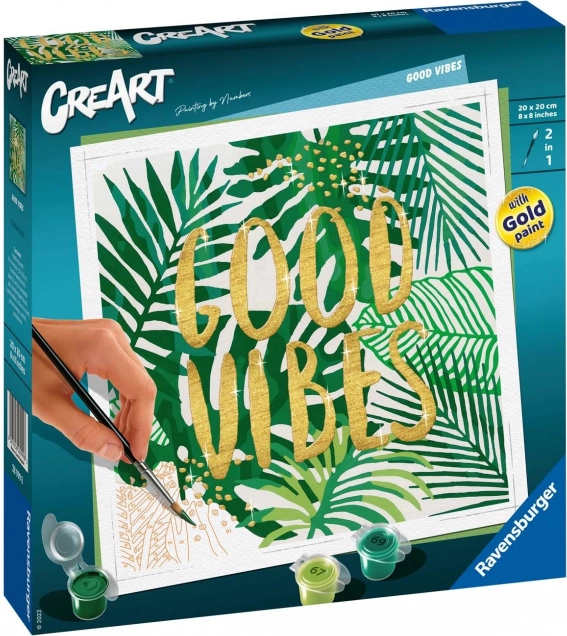 CreArt : good vibes – peinture par numéros pour adolescents