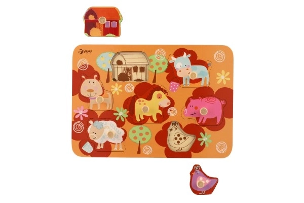 Puzzle en bois pour les plus petits - ferme