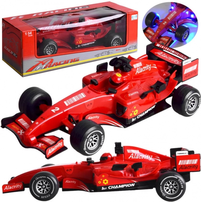 Voiture de course Formule avec effets sonores et lumineux – Rouge