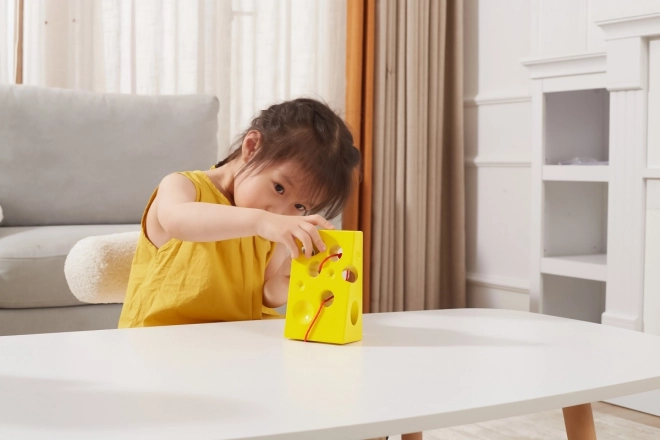 Labyrinthe superposé - fromage jaune pour souris