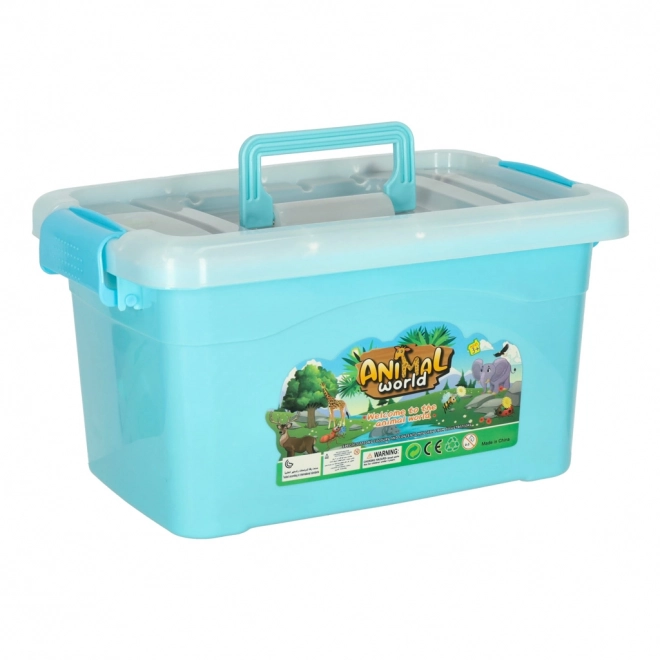 Animal world set de figurines d'animaux - ensemble de jeu 28 pcs