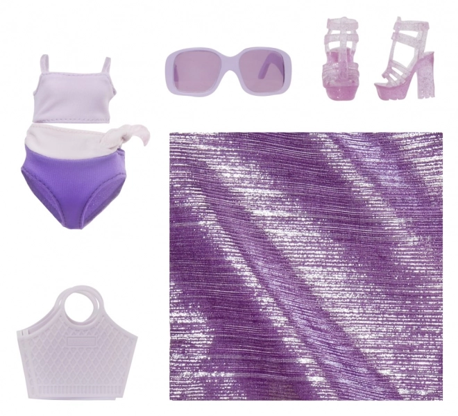 Poupée de Mode Rainbow High en maillot de bain - Violet Willow